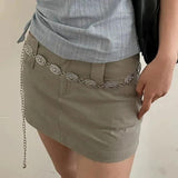 Retro Silver Waist Chain for High-End Dresses