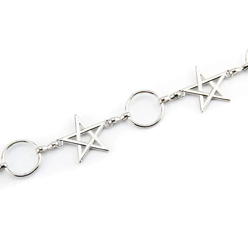 Bohemia Dress Waist Chain Corset Waistband Star Keychain Belt Jewelry