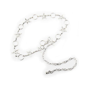 Bohemia Dress Waist Chain Corset Waistband Star Keychain Belt Jewelry