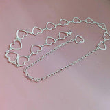 Heart Shape Metal Body Belly Chain Belt for Dress Jewellery