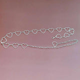 Heart Shape Metal Body Belly Chain Belt for Dress Jewellery