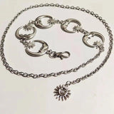 Gothic Punk Vintage High Waist Metal Chain Belt