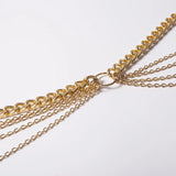 Vintage Multi-storey Chain Belts for Women Waistbands Metal Aluminium