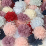 10 Pcs Chiffon Flowers for DIY Hair Accessories Headband Wedding Dress