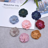 10PCS Multilayer Small Flowers For DIY Shoes Hats Hair Accesories