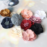 10PCS Multilayer Small Flowers For DIY Shoes Hats Hair Accesories