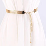 Chain Stretchy Strap Waist Belt Metal Belts Diamond Female Thin Waistband