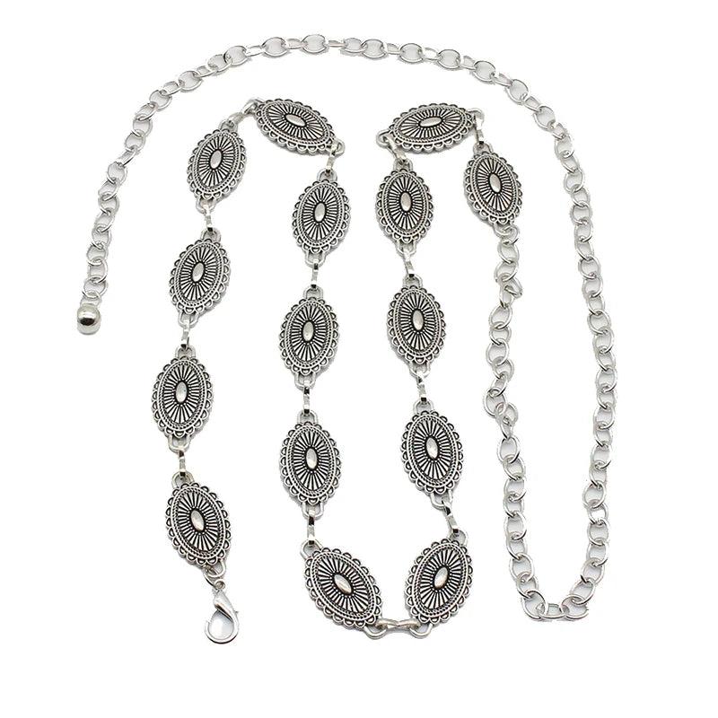 Chain Belt Summer Dress Waist Boho Skirt Belt Versatile Sweater Chain
