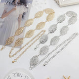 Retro Silver Carved Hollow Out Chain Long Belts Dress Decorative Lady Waistband