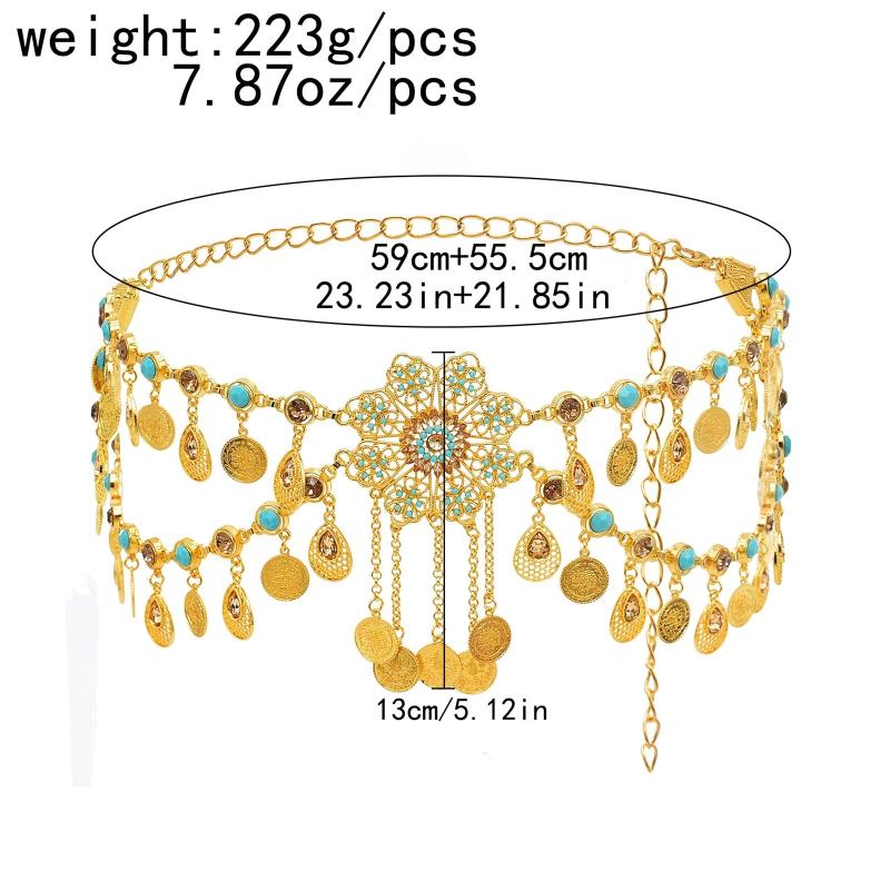 Rhinestone Belly Dance Waist Belt Tassel Chain Body Jewelry