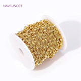18K Plated Ball Chains for Jewelry Making Supplies