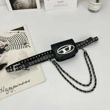 Women Waist Pack PU Fanny Packs Female Belt Bag Phone Chain Bags