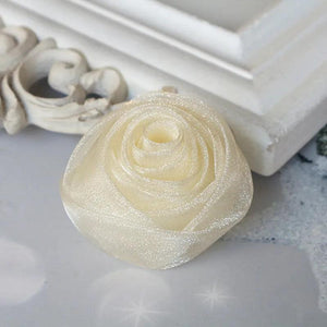 5PCS Organza Chiffon Fabric DIY Flower Headwear Dress Decoration