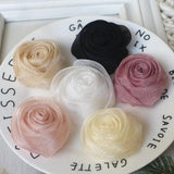 5PCS Organza Chiffon Fabric DIY Flower Headwear Dress Decoration