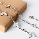 Butterfly Rhinestones Waistband Thin Belt For Women Adjustable Metal Waist Strap