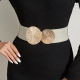 Flower Metal Chain Retractable Belt Women's Dress Street Dance Accessories