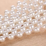 Women Pearl Waist Belt Elastic Buckle Pearl Chain Belt