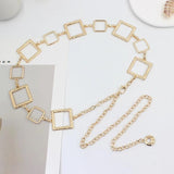Women Belt Hip High Waist Silver Metal Chain Chunky Fringes Charm