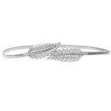 Women's Metal Leaves Chain Belt Waist Band Elasticity Waist Belt