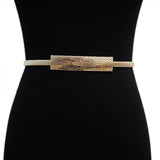 Women Metal Spring Chain Waist Belt Silver Chain Belts