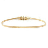 Golden Flower Chain Waist Belt Corset for Dress