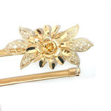 Golden Flower Chain Waist Belt Corset for Dress
