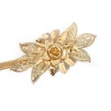 Golden Flower Chain Waist Belt Corset for Dress