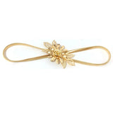 Golden Flower Chain Waist Belt Corset for Dress