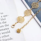 Retro Silver Carved Metal Belt for Women