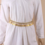 Retro Coin Pendant Belly Dance Waist Tassel Belt Women's Bohemia Girdle