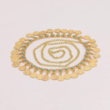 Retro Coin Pendant Belly Dance Waist Tassel Belt Women's Bohemia Girdle