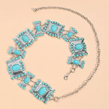 Turquoise Decor Chain Belt for Women