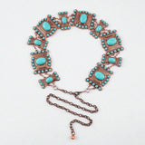 Turquoise Decor Chain Belt for Women