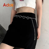 Silvery Metal Women Belt Tassel Long Chain Waist Belts For Ladies