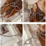 Silvery Metal Women Belt Tassel Long Chain Waist Belts For Ladies