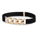 Classy Elastic Belt Female Chain Belt Silver Belt For Woman