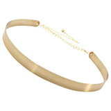 Metal Plate Chain Wide Women Belt