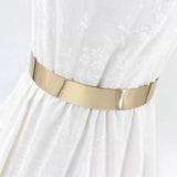 Metal Plate Chain Wide Women Belt
