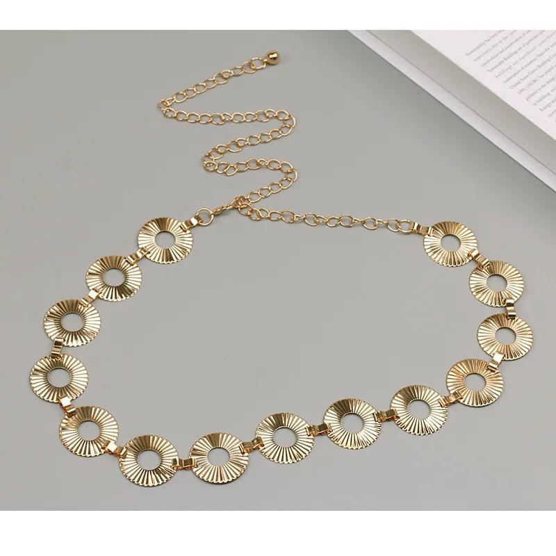 Women's Metal Chain Belt Body Chain Unique Decor Belts