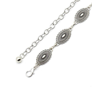 Geometric Skinny Conchos Chain Belts for Women