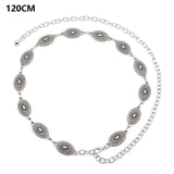 Geometric Skinny Conchos Chain Belts for Women