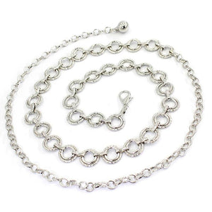 Metal Waist Chain Adjustable Body Link Belts Sexy Thin Waist Belt