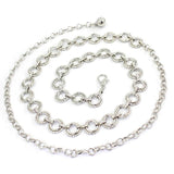Metal Waist Chain Adjustable Body Link Belts Sexy Thin Waist Belt