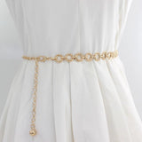 Metal Waist Chain Adjustable Body Link Belts Sexy Thin Waist Belt