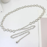 Metal Waist Chain Adjustable Body Link Belts Sexy Thin Waist Belt