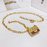 Metal Belt Earphone Small Bag Adjustable Waistband Mini Bags