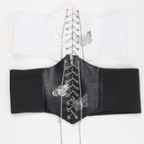 Butterfly Chain Corset Belt Women Pu Leather Gothic Slimming Elastic Harness