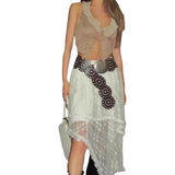 Medieval Metal Buckle Chain Belt Costume Accessory Women Gown Dress Girdle