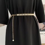 Pearl Waist Chain Women's Fashion Dress Belt