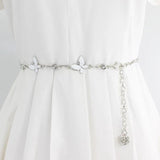 Butterfly Metal Chain Belt Women Slim Body Waist Chain Female Long Adjustable
